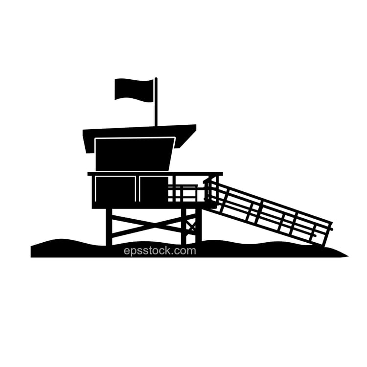 Lifeguard station symbol