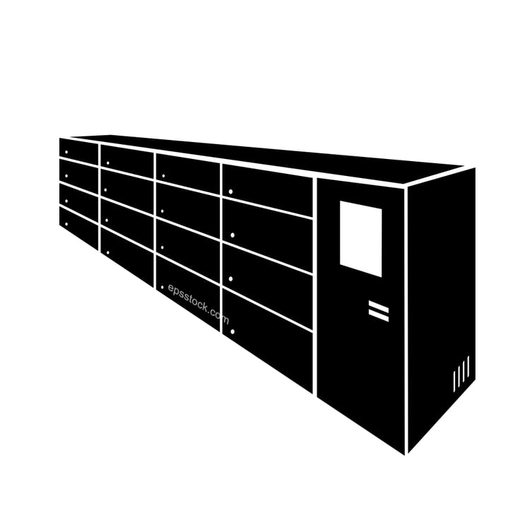 Parcel locker symbol