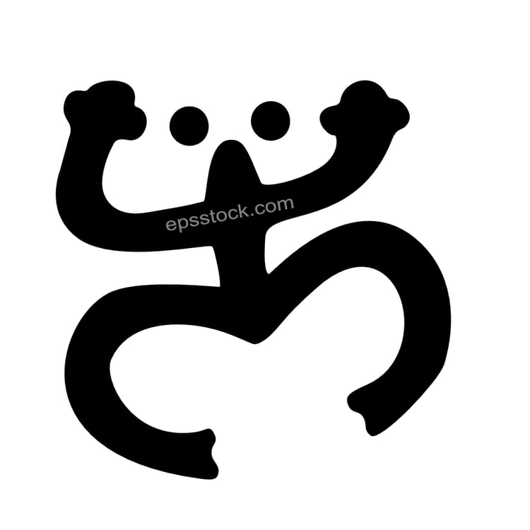 Indian Tribe Frog Symbol