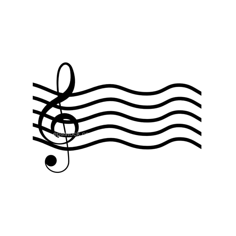 wave Music Staff