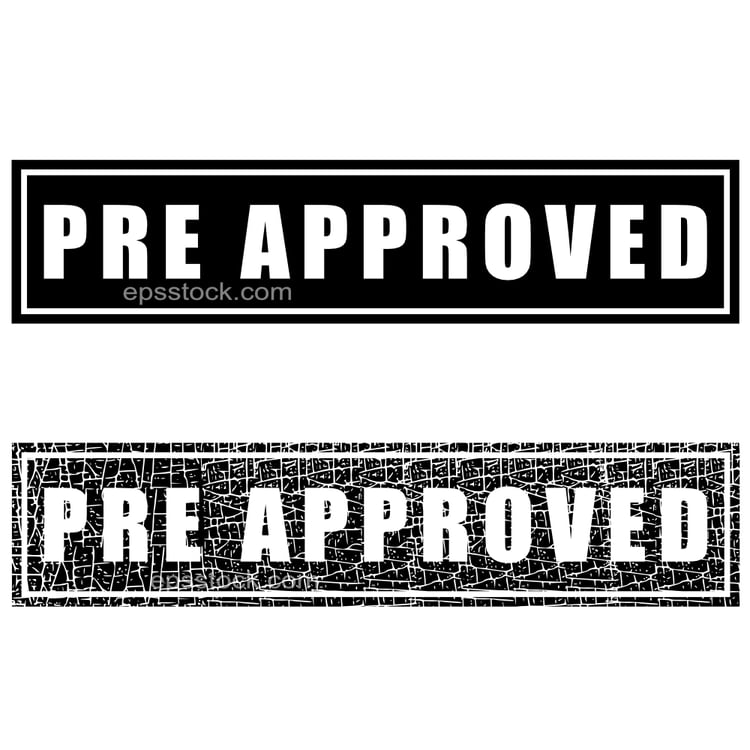 Pre approved stamp