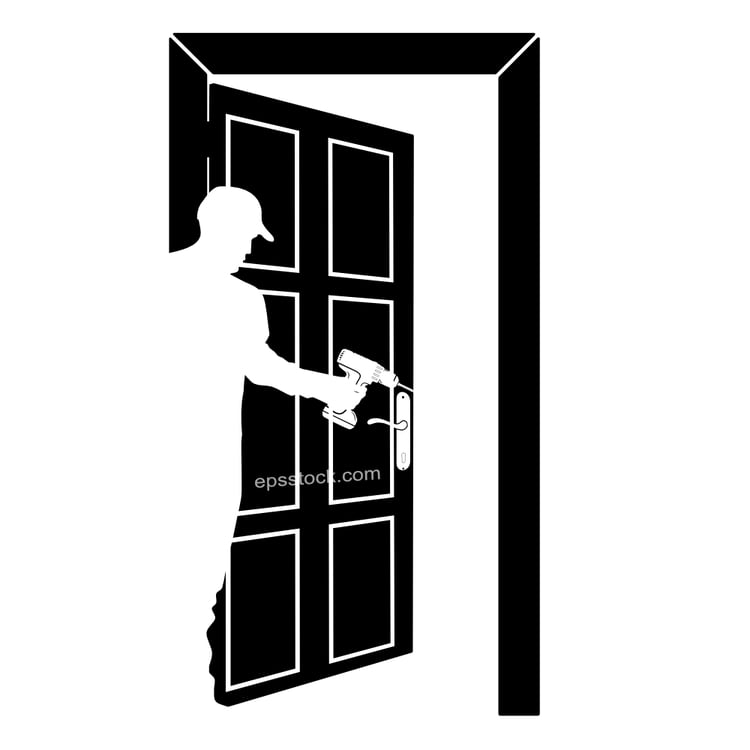 door installation symbol