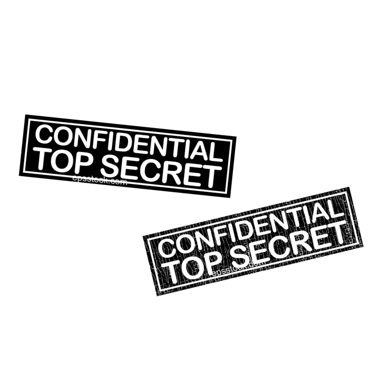 stamp 'Confidential top secret'