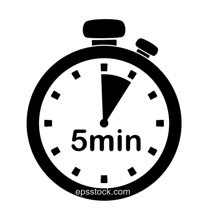 Timer with five-minute segment