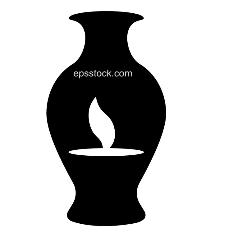 decorative burner with candle