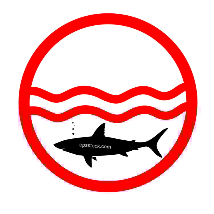 No Swimming Shark Sighted Sign
