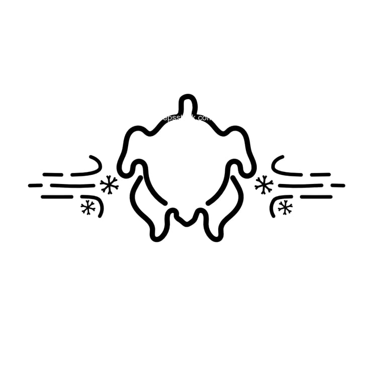 Frozen chicken symbol