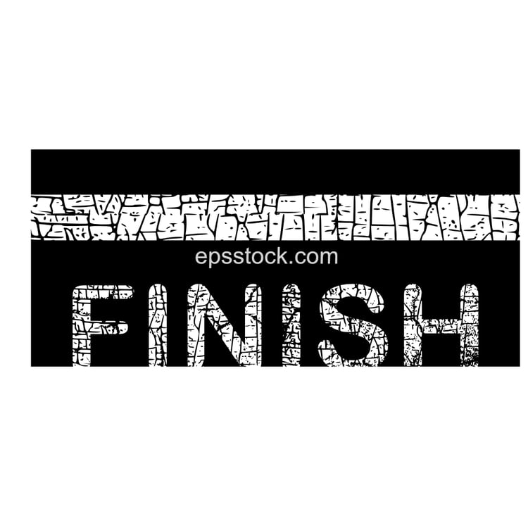 Finish line symbol
