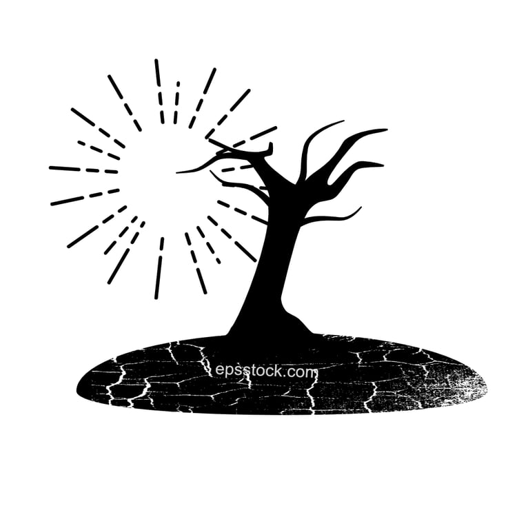 Drought and scorched land