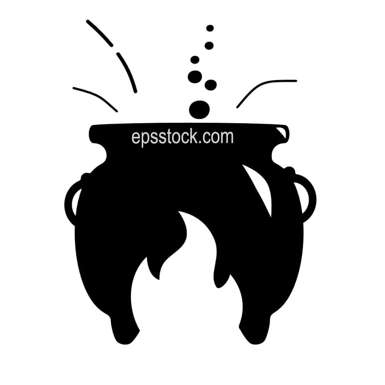 Witch cauldron symbol