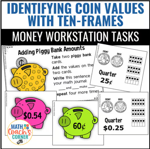 Coin Identification | Counting Coins | Money | Money Centers | 1st & 2nd Grade