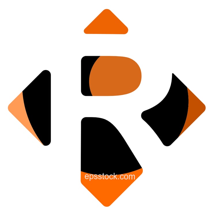 Letter R symbol