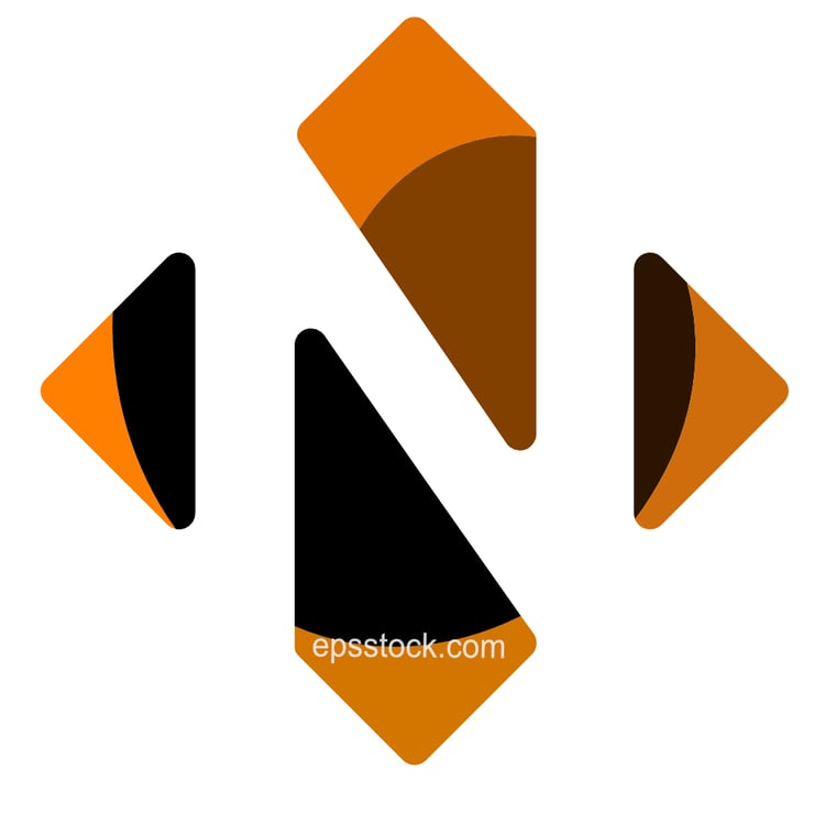 Letter N symbol