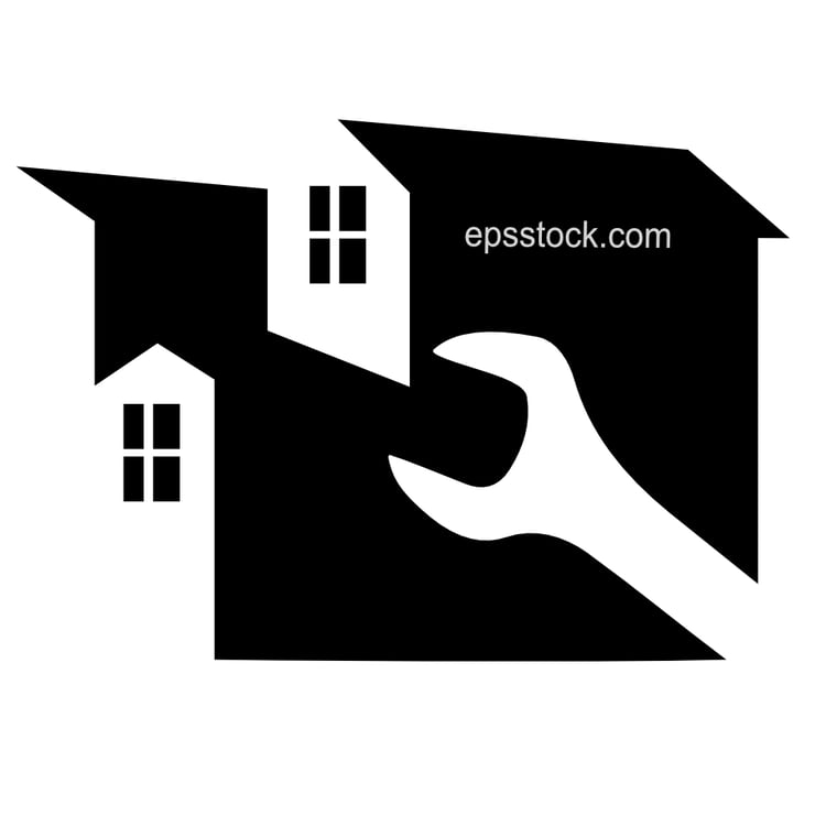 home and wrench symbol