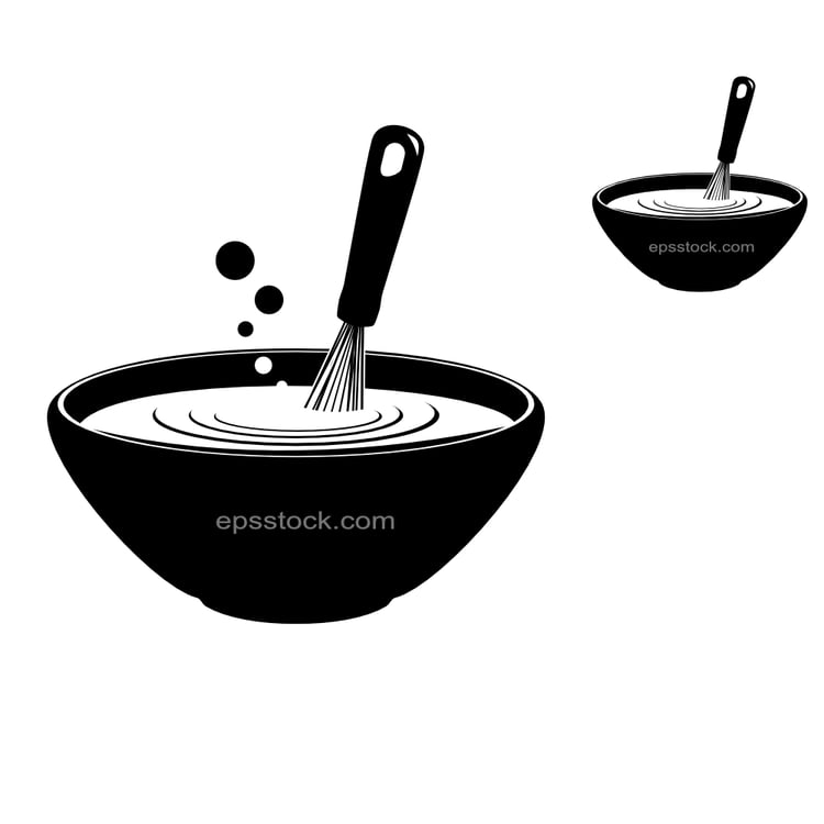 Whisk with bowl