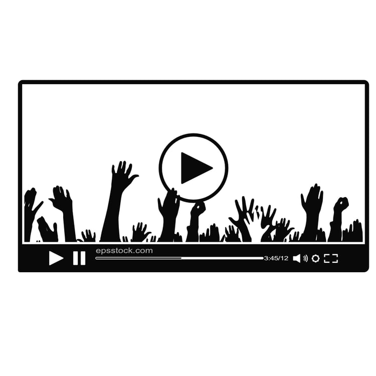 people watching video