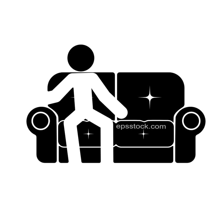 man sitting on sofa