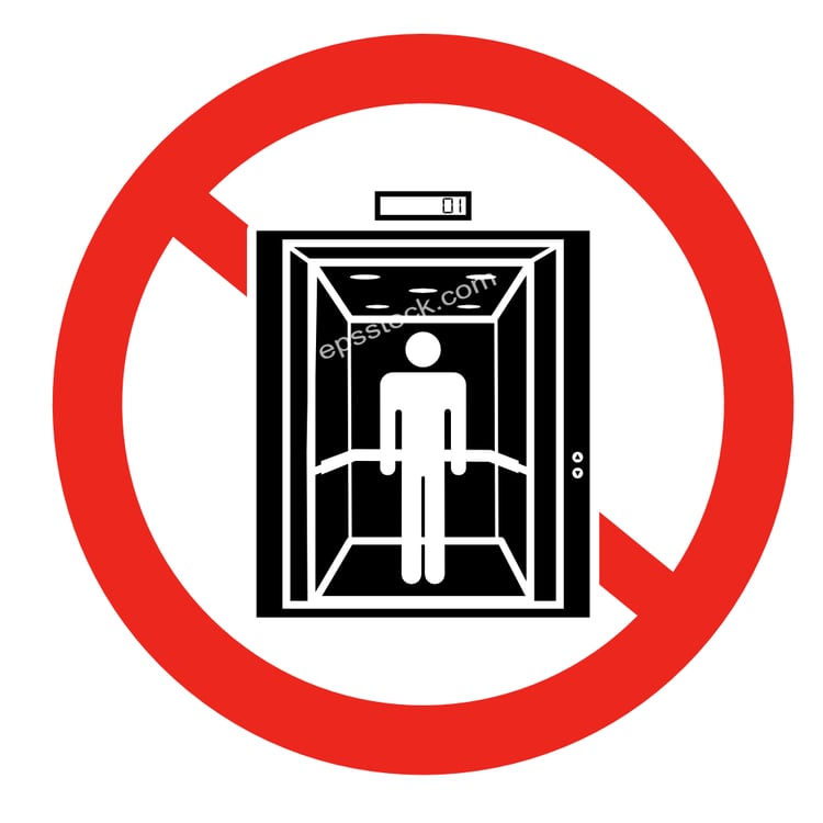 Do not use this elevator for people