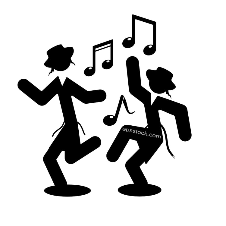dancing hasid figure