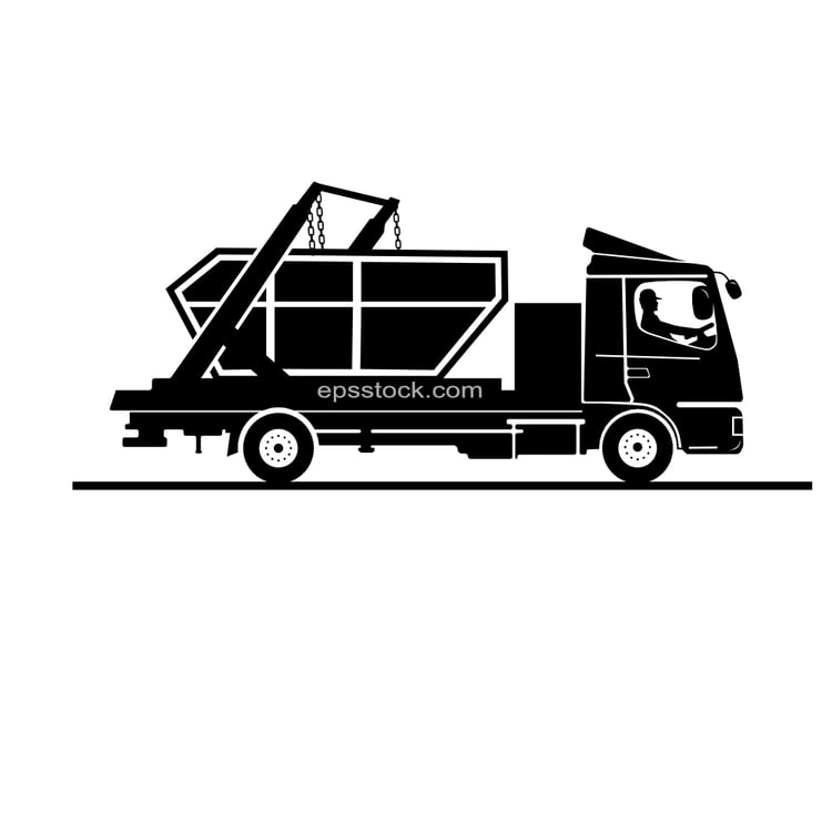 Skip bin truck