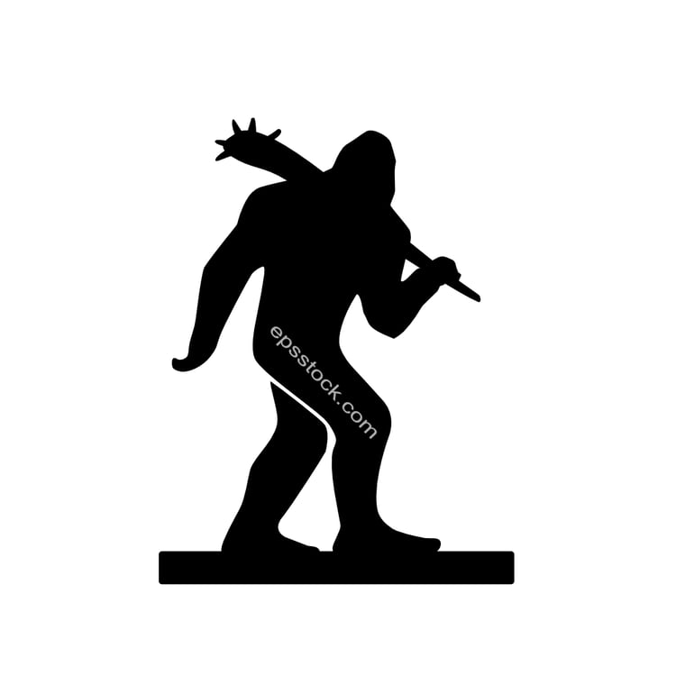 primitive man with club