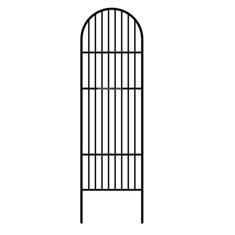 Powder-Coated Steel Arched Lawn