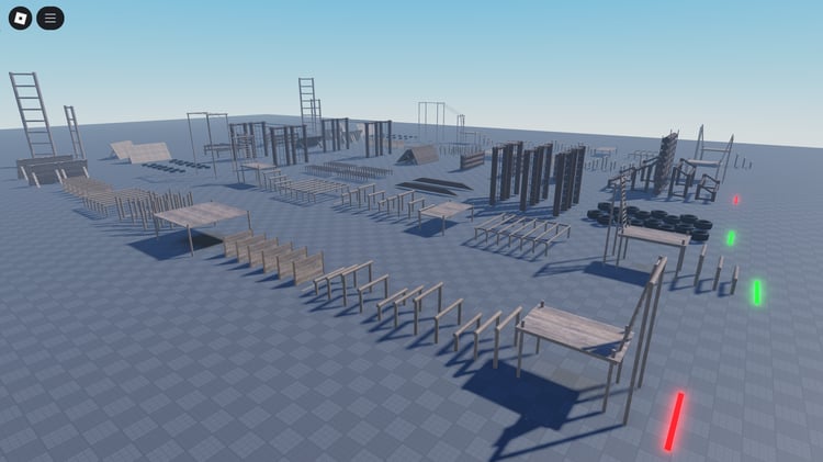 Roblox Military Training Obby Pack overview