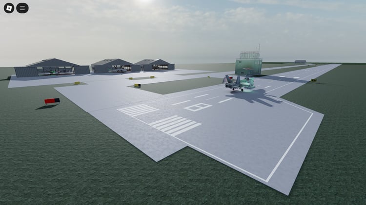 FA-18C fully functional jet at runway