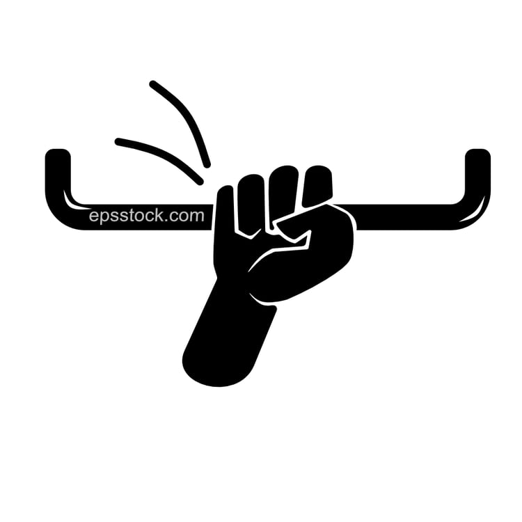 hand holding the handrail