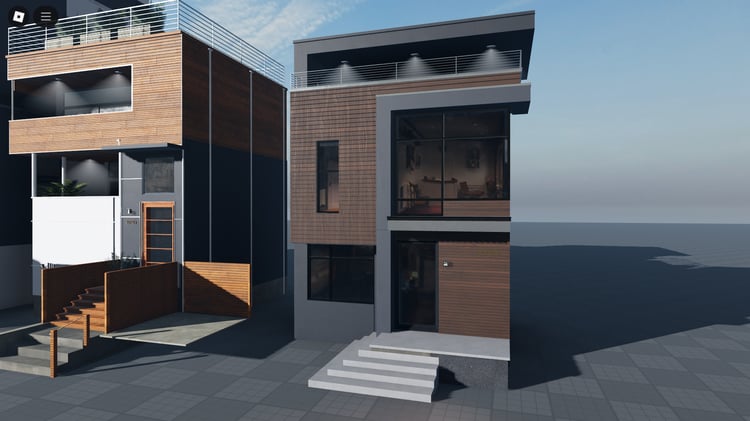 Exterior of Modern House 1 in Roblox