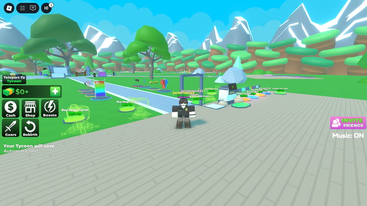 Spiderman hero area in Super Hero Tycoon