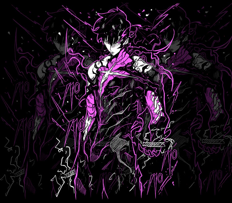 DESIGN ANIME Solo Leveling Sung Jin Woo