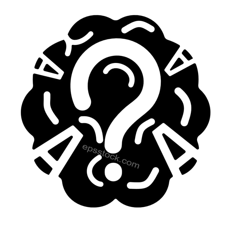 questions and answers symbol
