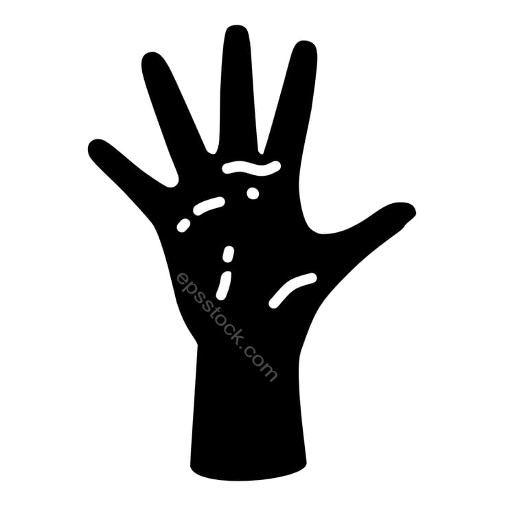 Psoriasis hand symbol