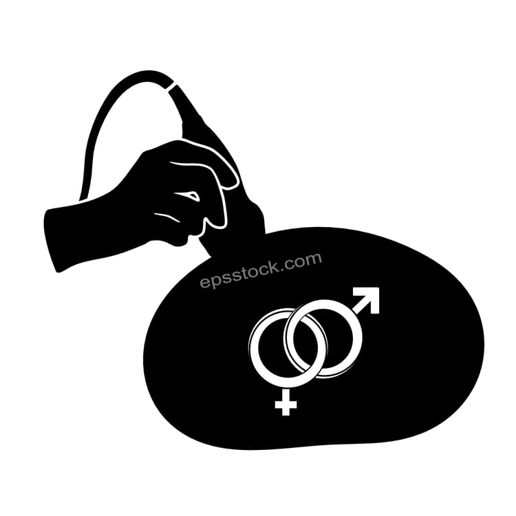 Ultrasound of a pregnant woman