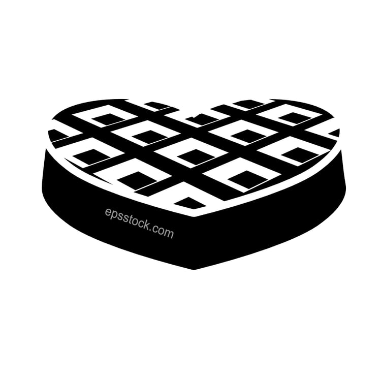 heart waffle