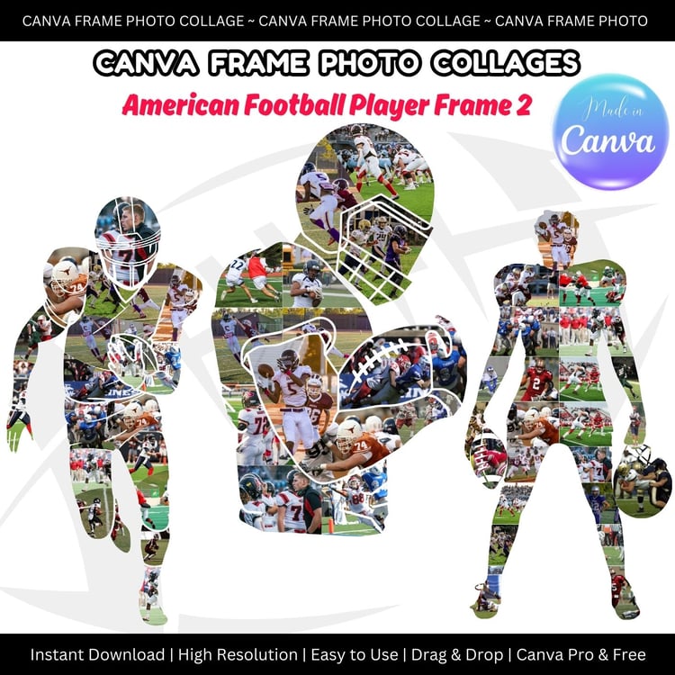 American Football Frame template 2025