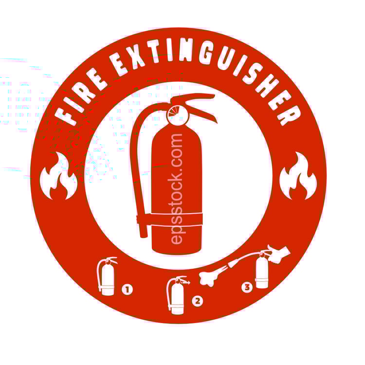 FIRE EXTINGUISHER SAFETY SIGN
