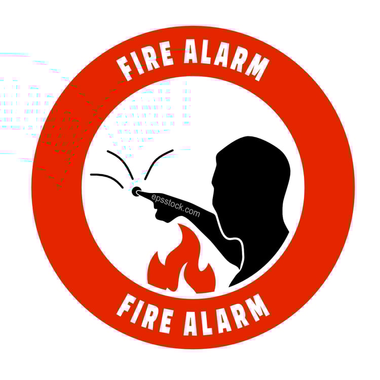 Fire Alarm Call Point, sign