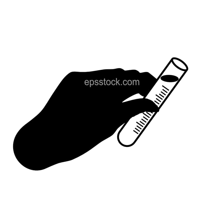 Water purification, hand holding flask with water