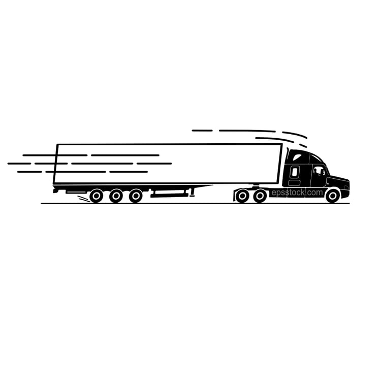 truck in motion
