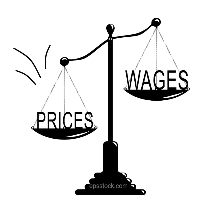 High prices versus low wages