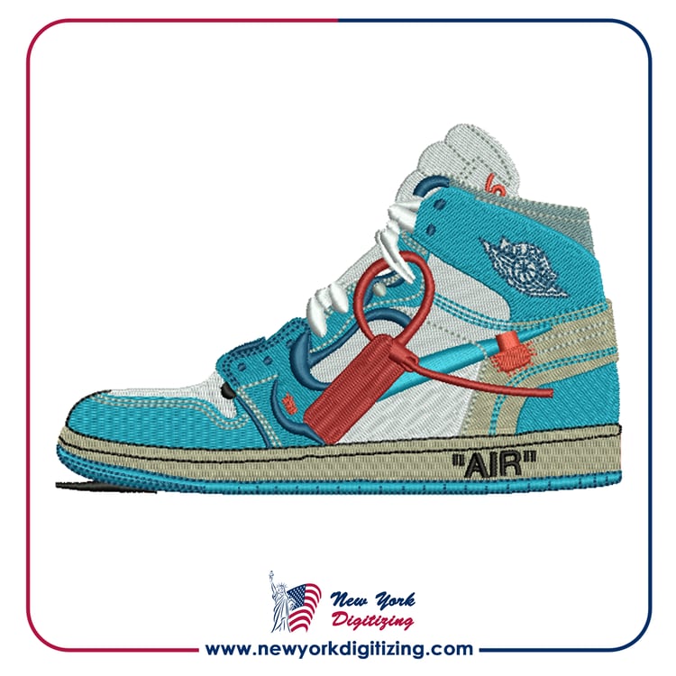 Nike Air Jordan Embroidery Design