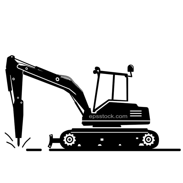 hammer backhoe loader