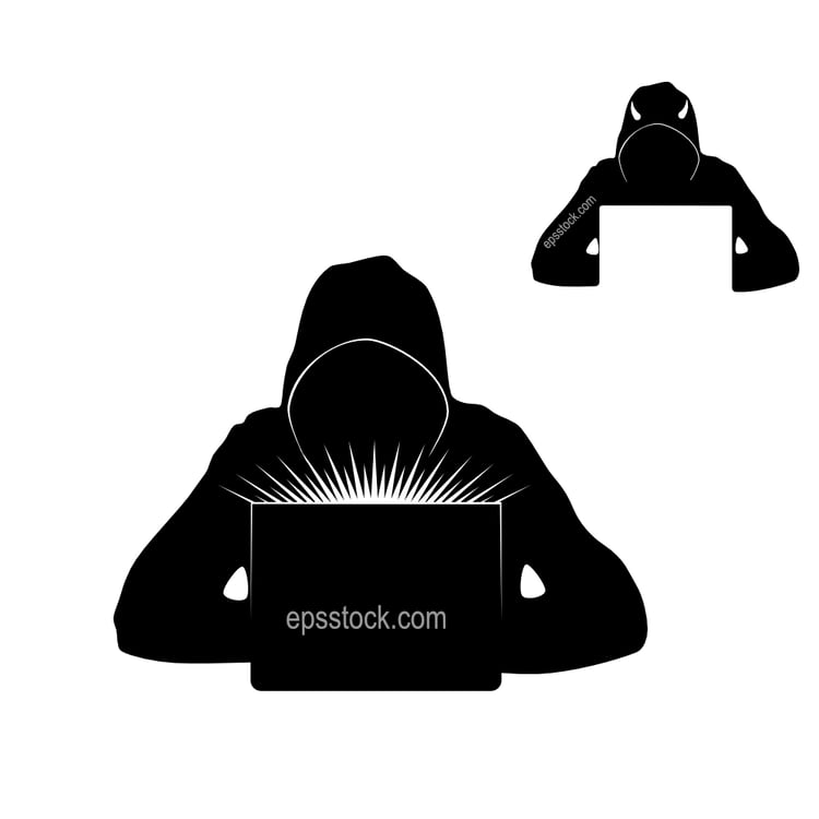 Hacker silhouette