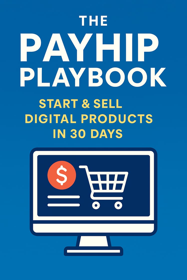 Launch & sell digital products worldwide in 30 days with The Payhip Playbook. Now 25.99 CAD for 15 days only — tools, templates & real results.