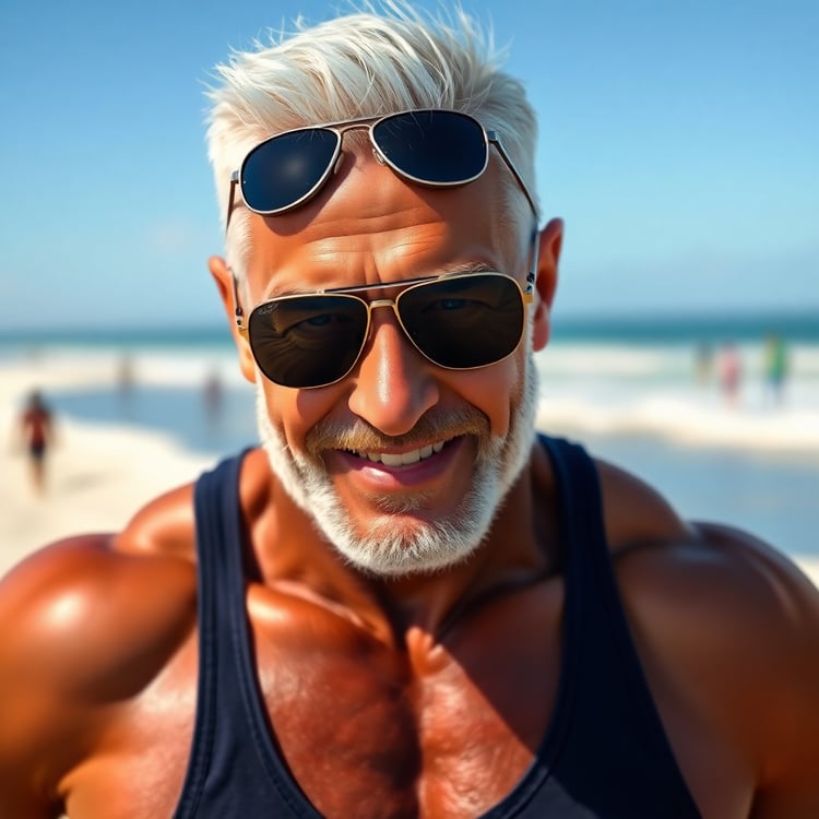 psychology of desire, gay men intimacy, gay erotic storytelling, muscular daddy surfer, gay hero archetype, OnlyFans for gay men, gay men 30–50 lifestyle, healing through desire.