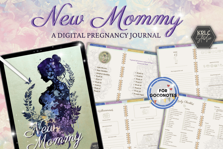 New Mommy Digital Pregnancy Journal - KRLC Studio Cover