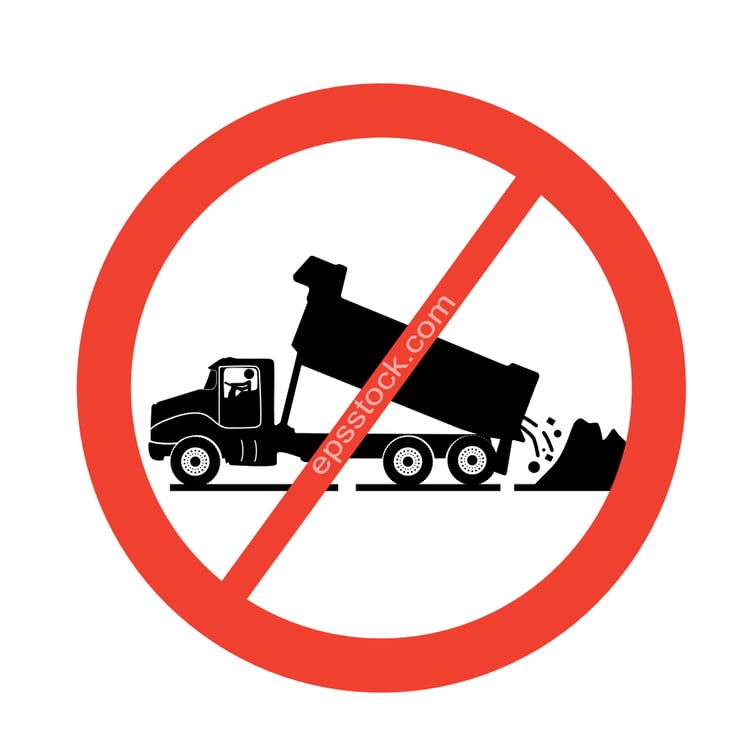 No Truck Dumping sign