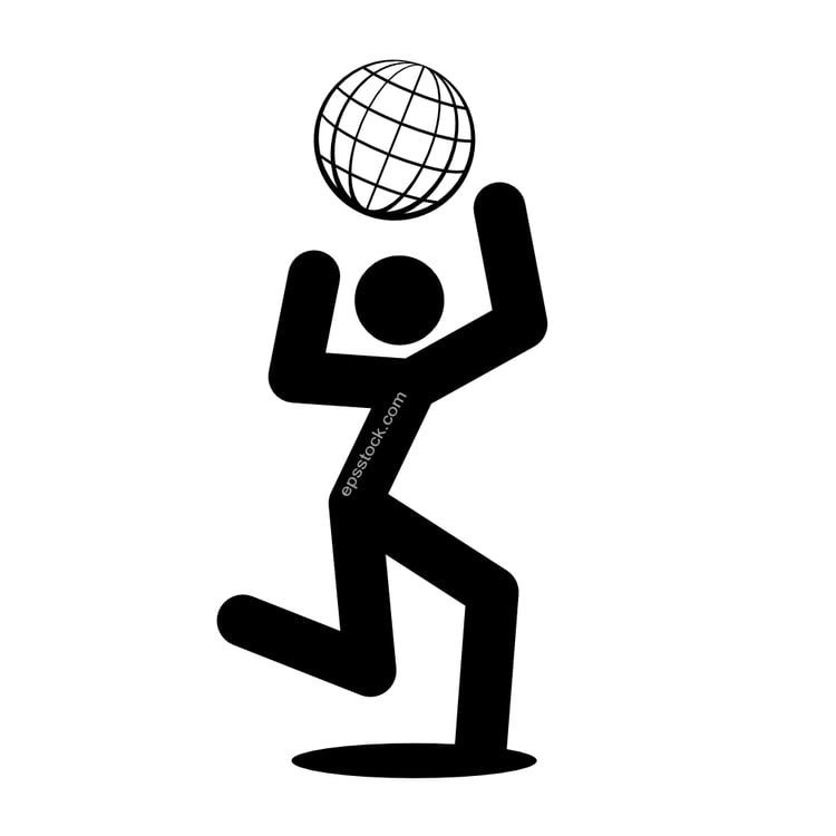 person play with globe